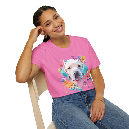 Dog Shirt Unisex Animal Tee Softstyle Gildan 64000 Short Sleeve Tee