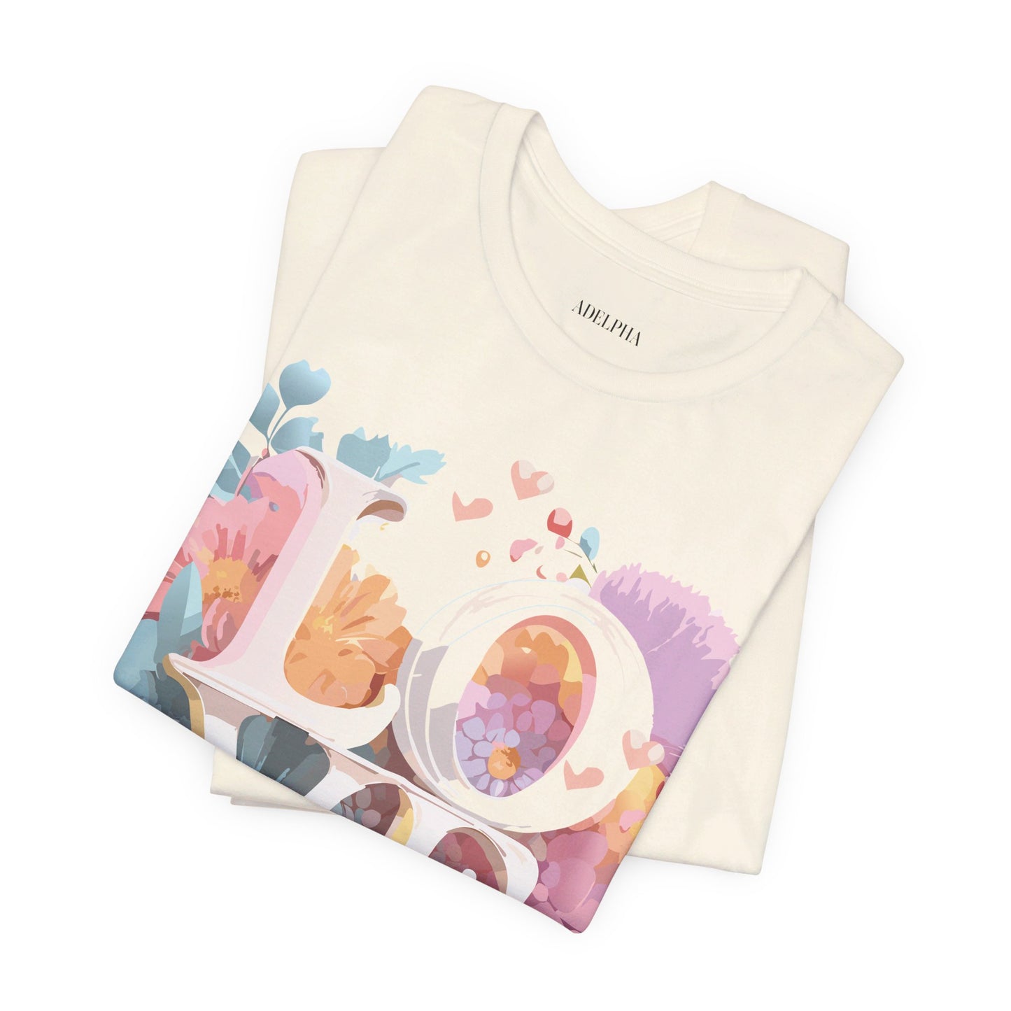 T-shirt en coton naturel - Collection Love story