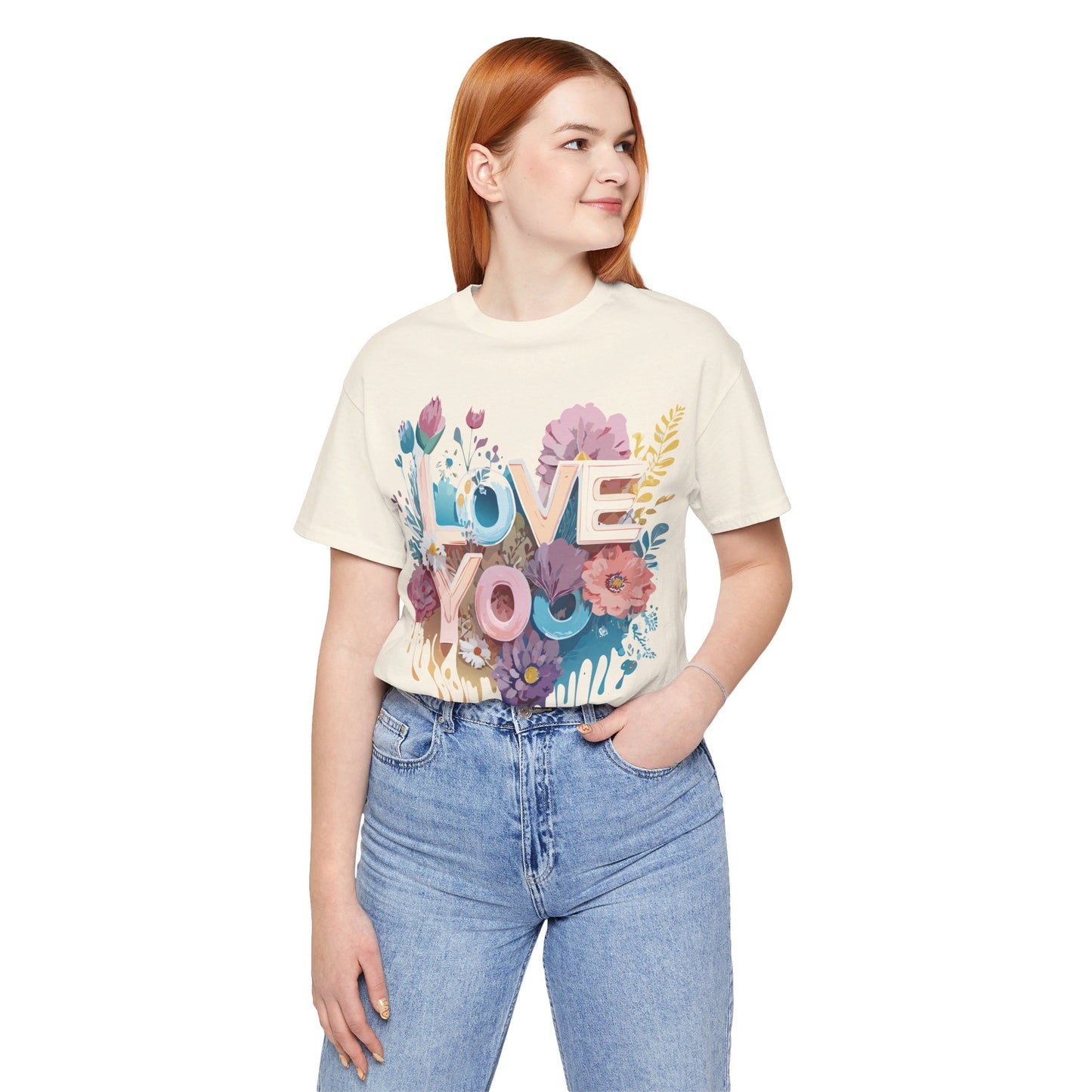 Natural Cotton Tee Shirt - Love story Collection