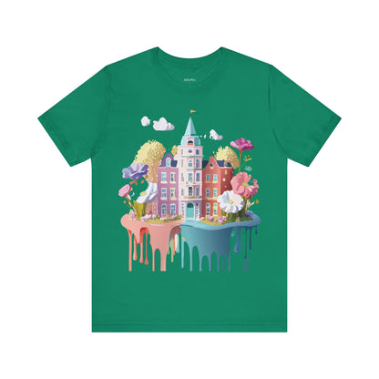 Natural Cotton Tee Shirt - Beautiful Places Collection - Amsterdam Printify