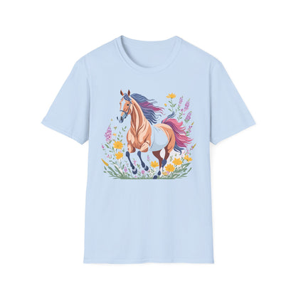 Horse Shirt Unisex Softstyle 64000 Cotton Tee Gildan 100 Percent Ring Spun