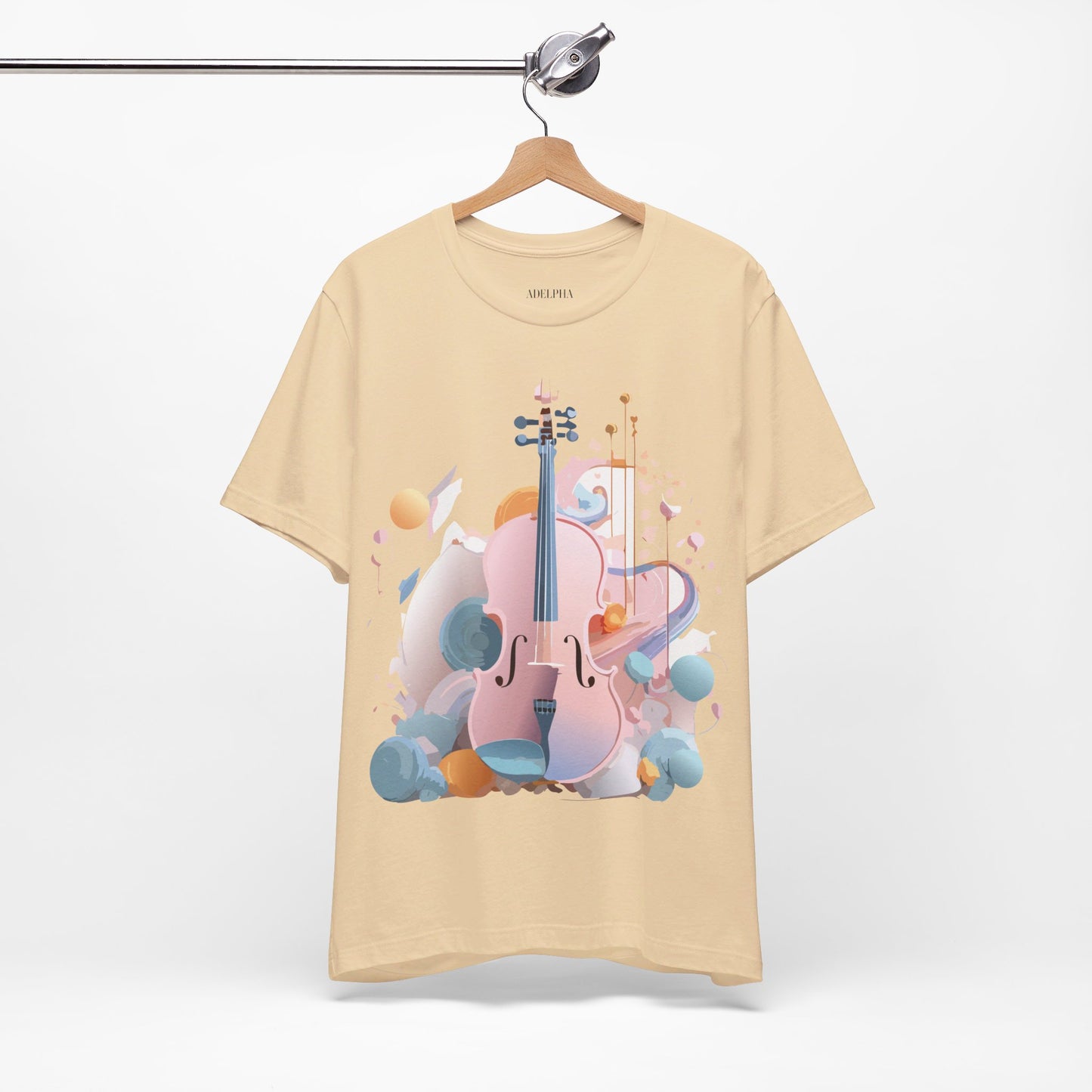 T-Shirt aus natürlicher Baumwolle – Musikkollektion