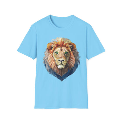 Lion Shirt Unisex Animal Tee Gildan Softstyle 64000 Cotton Comfort