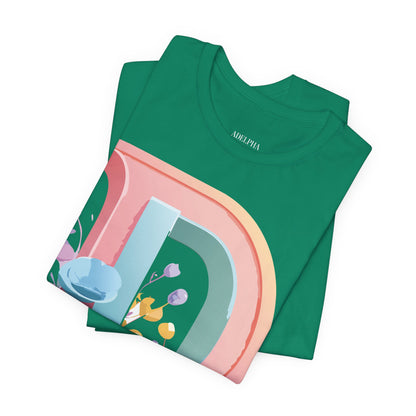 Natural Cotton Tee Shirt - Letters Collection - D Printify