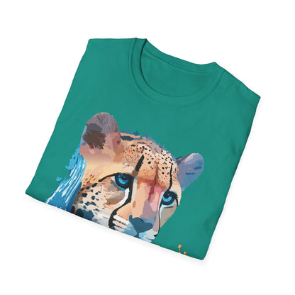 Cheetah Shirt Unisex Tee Softstyle Gildan 64000 100 Percent Ring Spun Cotton