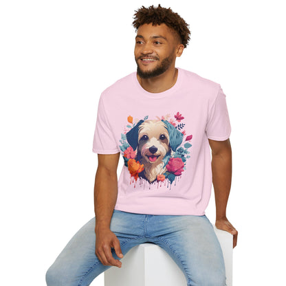 Dog Shirt Unisex Animal Tee Made From 100 Percent Ring Spun Cotton