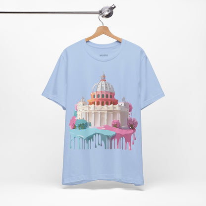 Natural Cotton Tee Shirt - Beautiful Places Collection - Rome Printify