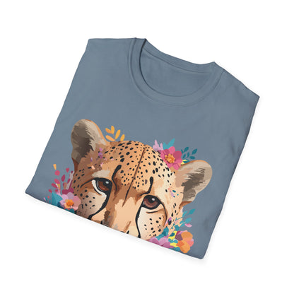 Cheetah Print Unisex Softstyle Tee Gildan 64000 Cotton Short Sleeve Shirt