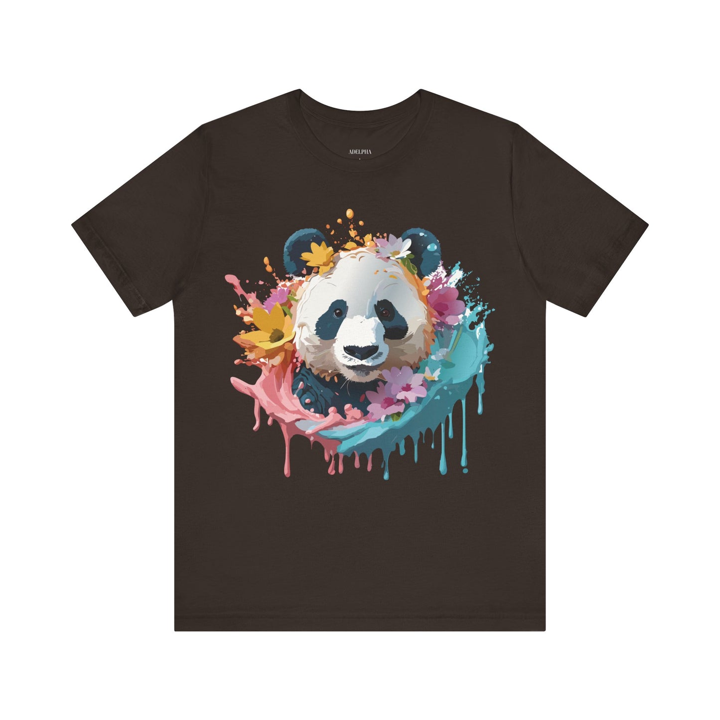 Natural Cotton Tee Shirt with Panda