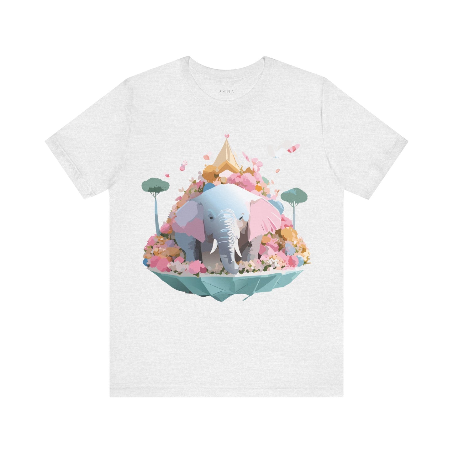 T-Shirt aus natürlicher Baumwolle mit Elefant