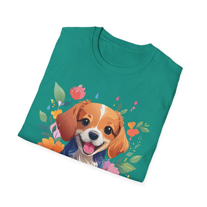 Dog Shirt Animal Print Tee Unisex Gildan Softstyle 64000 Cotton Tee