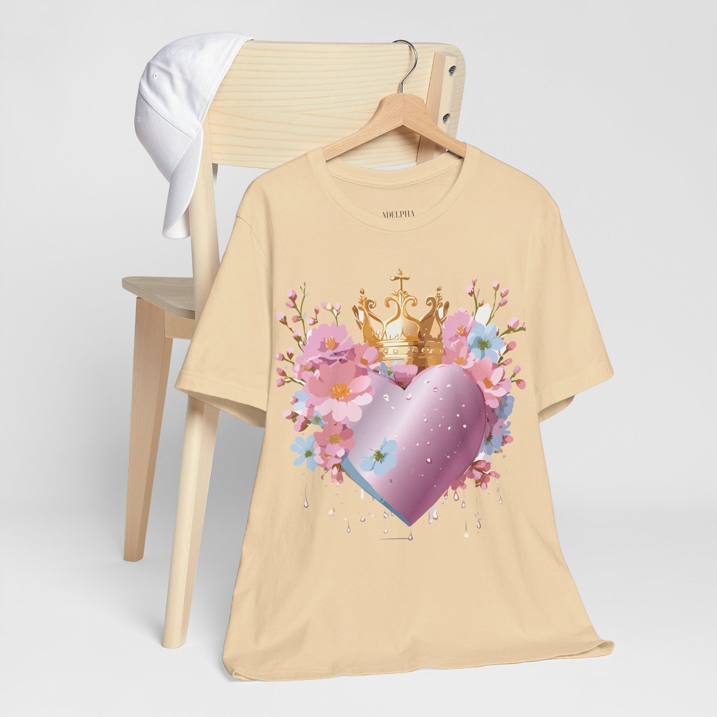 T-Shirt aus natürlicher Baumwolle – Love Story-Kollektion