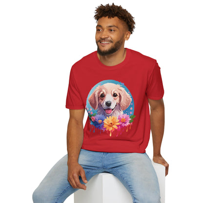 Unisex Dog Shirt Animal Tee Gildan Softstyle 64000 100 Percent Cotton