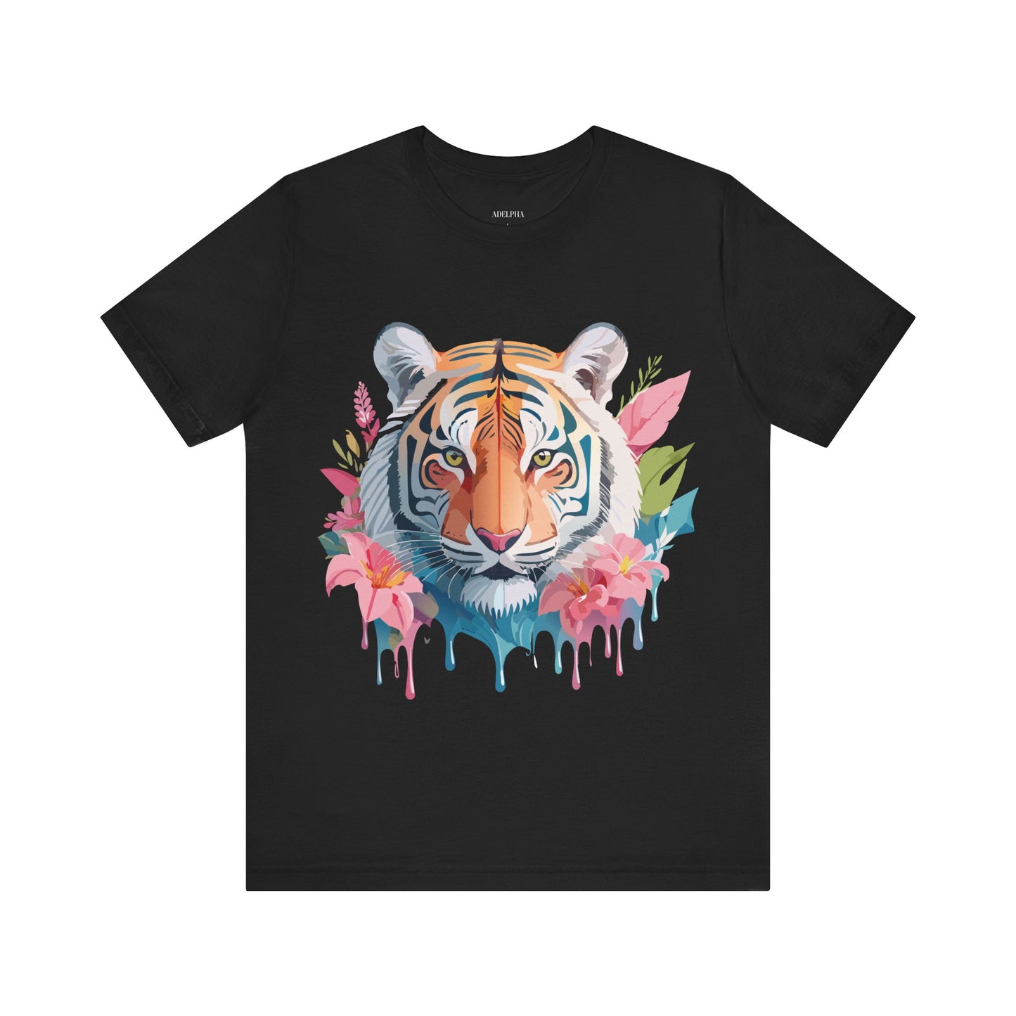 Natural Cotton Tee Shirt with Tiger