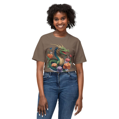 Dragon T Shirt With Art Print HD Cotton Unisex Tee Vintage Dragon Design