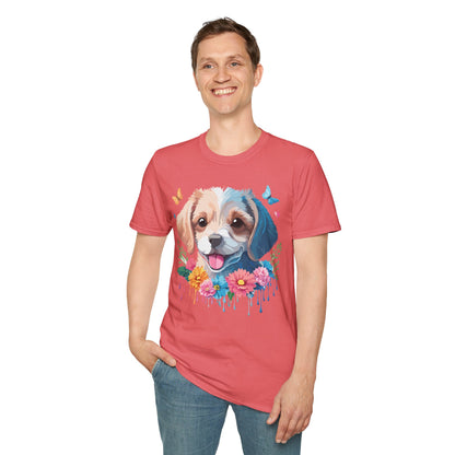 Dog Shirt Unisex Softstyle Tee Gildan 64000 100 Percent Ring Spun Cotton