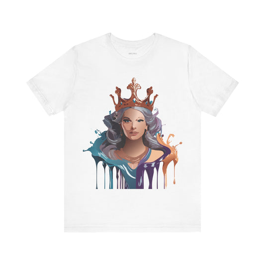 T-Shirt aus natürlicher Baumwolle – Queen Collection