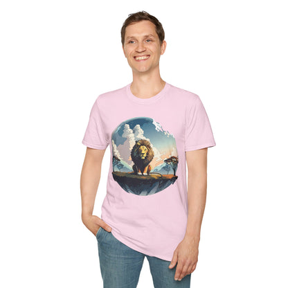 Lion Shirt Unisex Animal Tee Gildan Softstyle 64000 One Hundred Percent Cotton