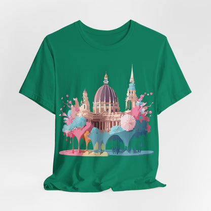 Natural Cotton Tee Shirt - Beautiful Places Collection - Vienna Printify