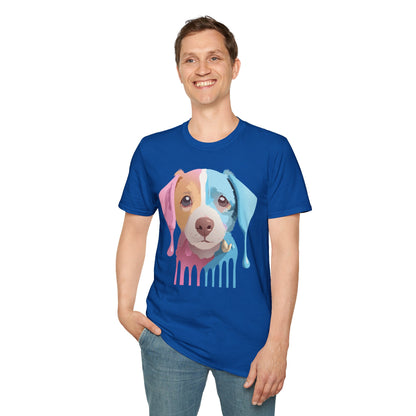Unisex Dog Shirt Animal Tee Gildan Softstyle 64000 Cotton Tee