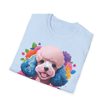 Unisex Dog Shirt Softstyle Tee 100 Percent Cotton Animal Print