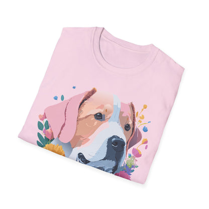 Dog Shirt Unisex Softstyle Cotton Tee 64000 Graphic Animal Print