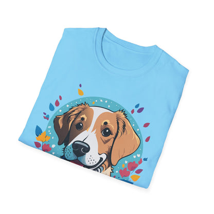 Unisex Dog Shirt Animal Print Tee Gildan Softstyle 64000 Cotton