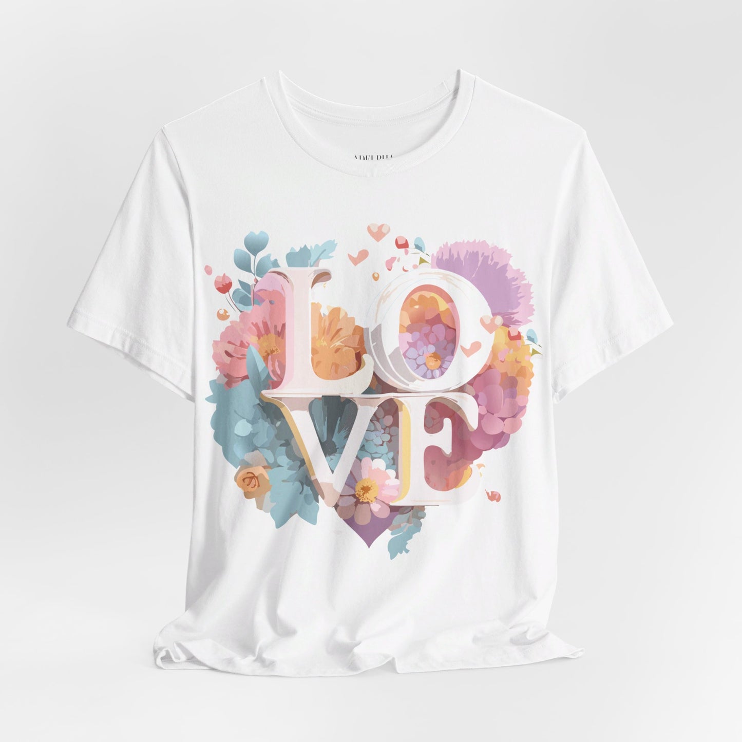 T-Shirt aus natürlicher Baumwolle – Love Story-Kollektion