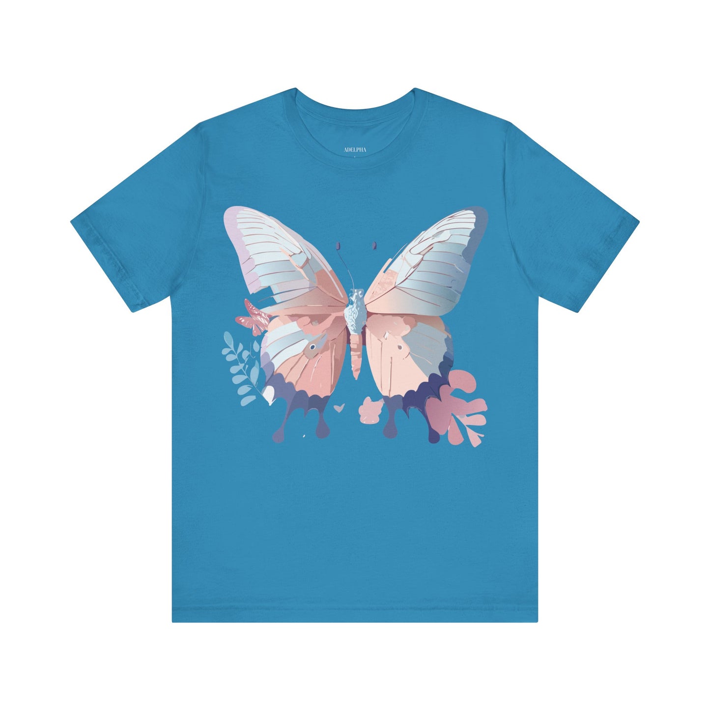 T-Shirt aus natürlicher Baumwolle mit Schmetterling