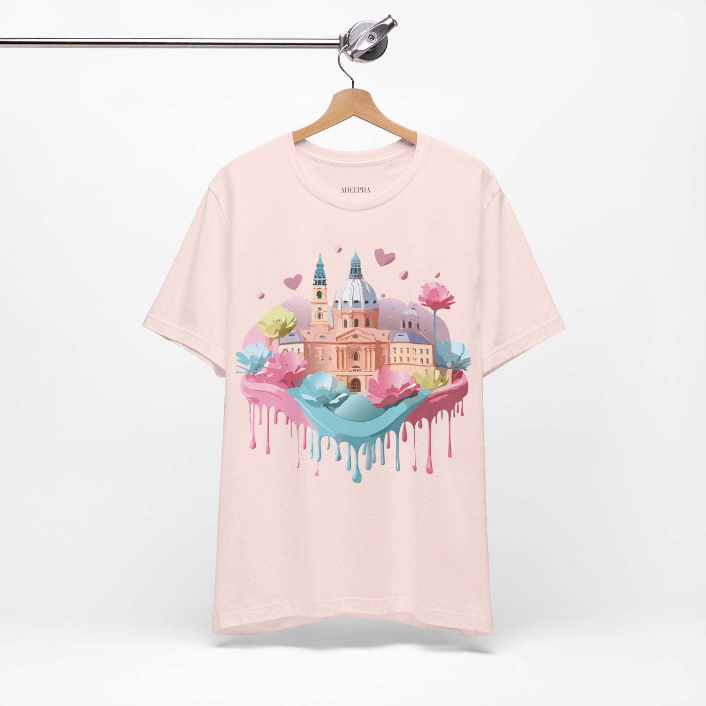 Natural Cotton Tee Shirt - Beautiful Places Collection - Prague