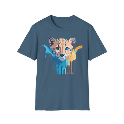 Unisex Cheetah Print Tee Softstyle Gildan 64000 Ring Spun Cotton Tee