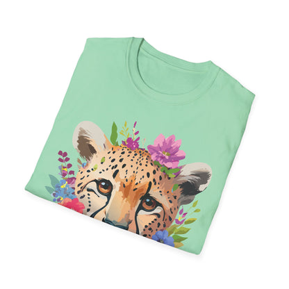 Cheetah Print Unisex Softstyle T Shirt Gildan 64000 Tee For Everyday Comfort