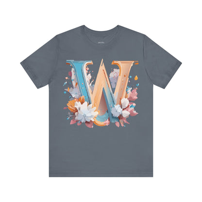 Natural Cotton Tee Shirt - Letters Collection - W Printify