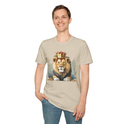Lion Shirt Unisex Animal Tee Gildan Softstyle 64000 Comfort Fit