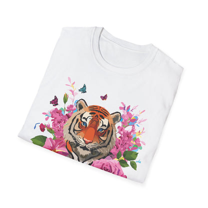 Tiger Shirt Unisex Gildan Softstyle Cotton Tee 100 Percent Ring Spun Comfort