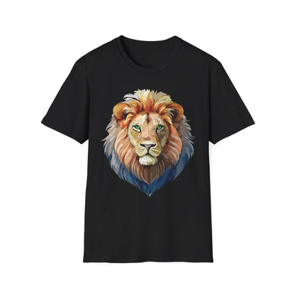 Lion Floral Tee Unisex Gildan Softstyle 64000 Cotton Short Sleeve Shirt