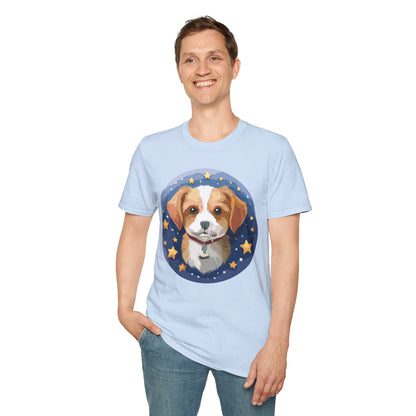 Unisex Dog Shirt Animal Print Tee Gildan Softstyle 64000 Cotton