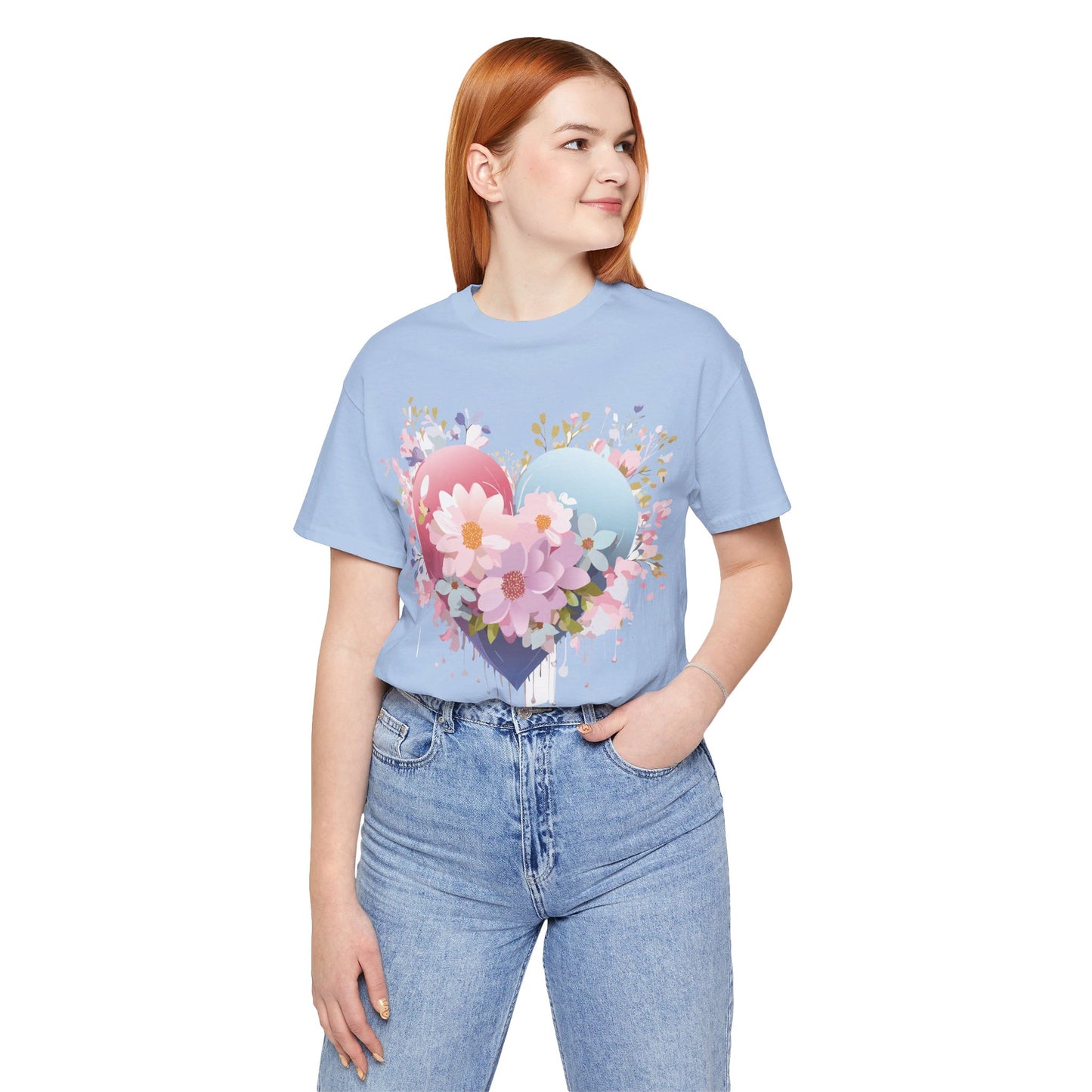 Natural Cotton Tee Shirt - Love story Collection