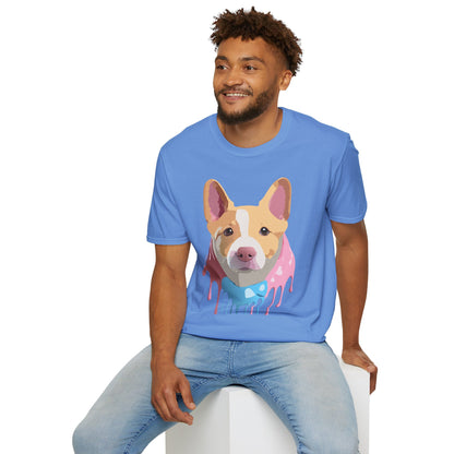 Dog Shirt Unisex Animal Print Tee Cotton T Shirt For Pet Lovers