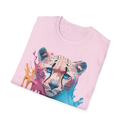 Unisex Cheetah Tee Softstyle Gildan 64000 100 Percent Cotton
