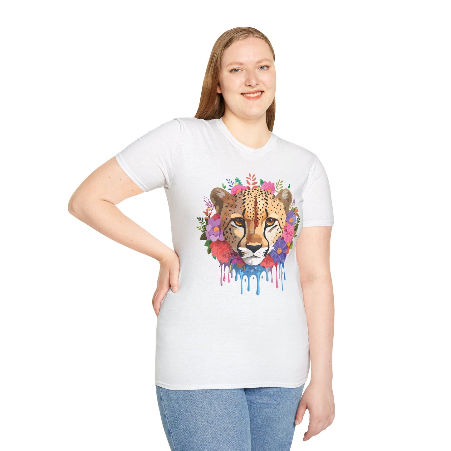 Cheetah Shirt, Shirt with Cheetah, Cheetah Tee, Shirt with Animals