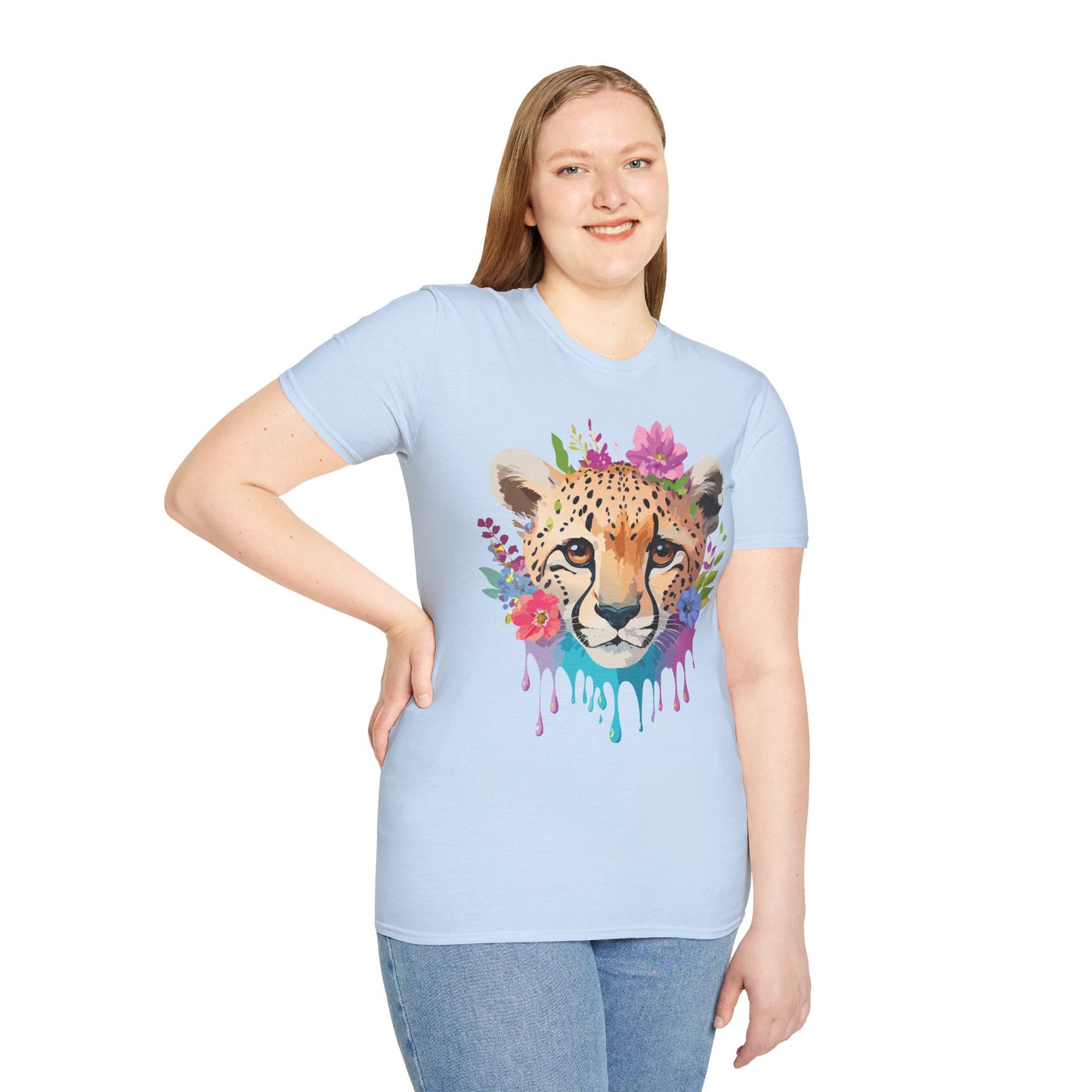 Cheetah Shirt, Shirt with Cheetah, Cheetah Tee, Shirt with Animals