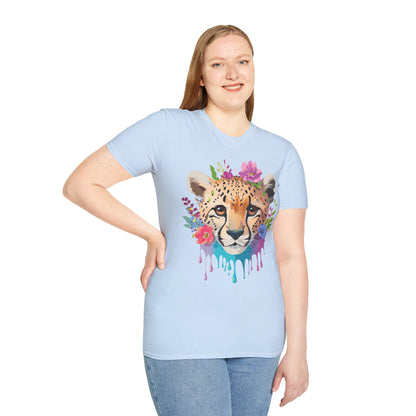 Cheetah Print Unisex Softstyle T Shirt Gildan 64000 Tee For Everyday Comfort