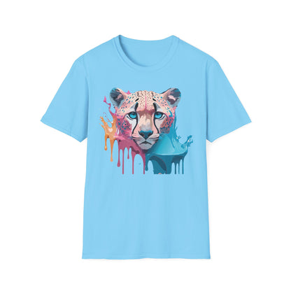 Unisex Cheetah Tee Softstyle Gildan 64000 100 Percent Cotton