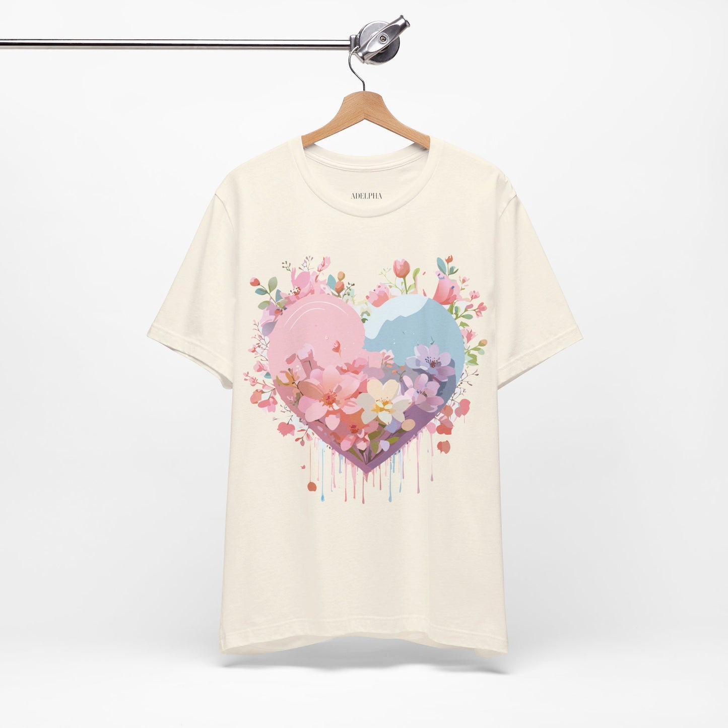 T-shirt en coton naturel - Collection Love story