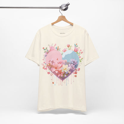 Natural Cotton Tee Shirt - Love story Collection Printify