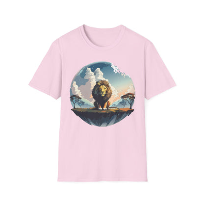 Lion Shirt Unisex Animal Tee Gildan Softstyle 64000 One Hundred Percent Cotton
