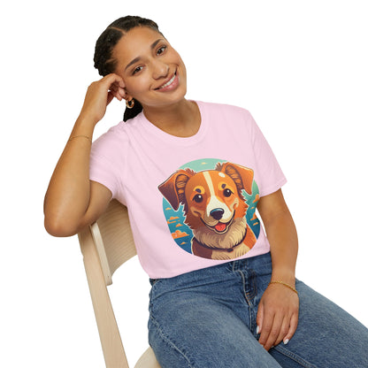 Dog Shirt Unisex Animal Tee One Hundred Percent Cotton Softstyle Gildan 64000
