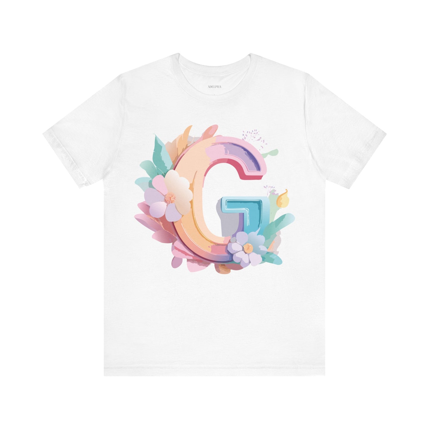 Natural Cotton Tee Shirt - Letters Collection - G