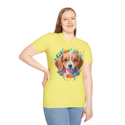 Unisex Dog Shirt Animal Tee Gildan Softstyle 64000 Cotton Tee